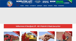 Desktop Screenshot of nordjysklift.dk